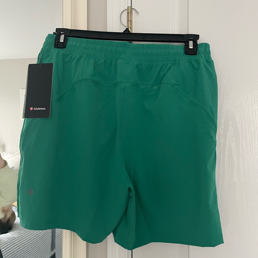 Lululemon Pace Breaker Linerless Green Athletic Shorts 7” BRAND NEW WITH TAGS